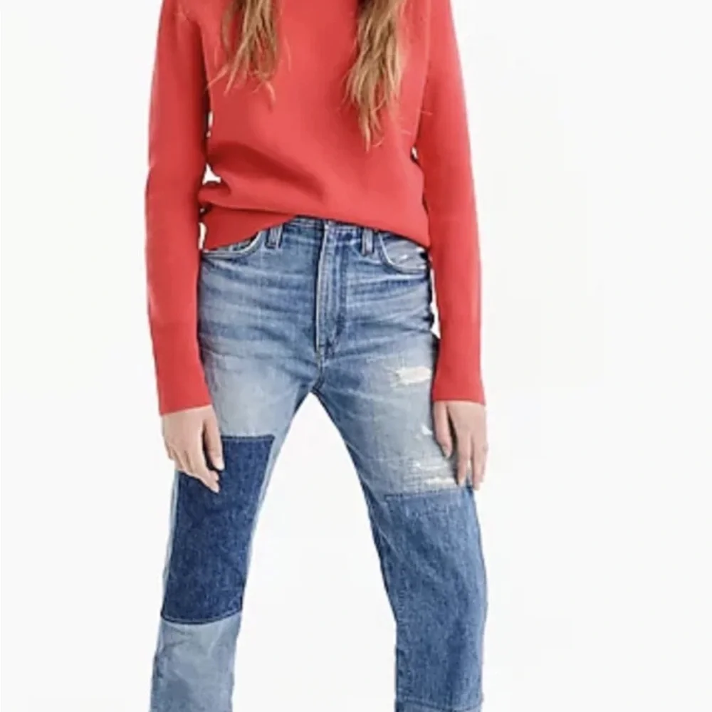 J. Crew Off-the-Shoulder Sweater in Navy